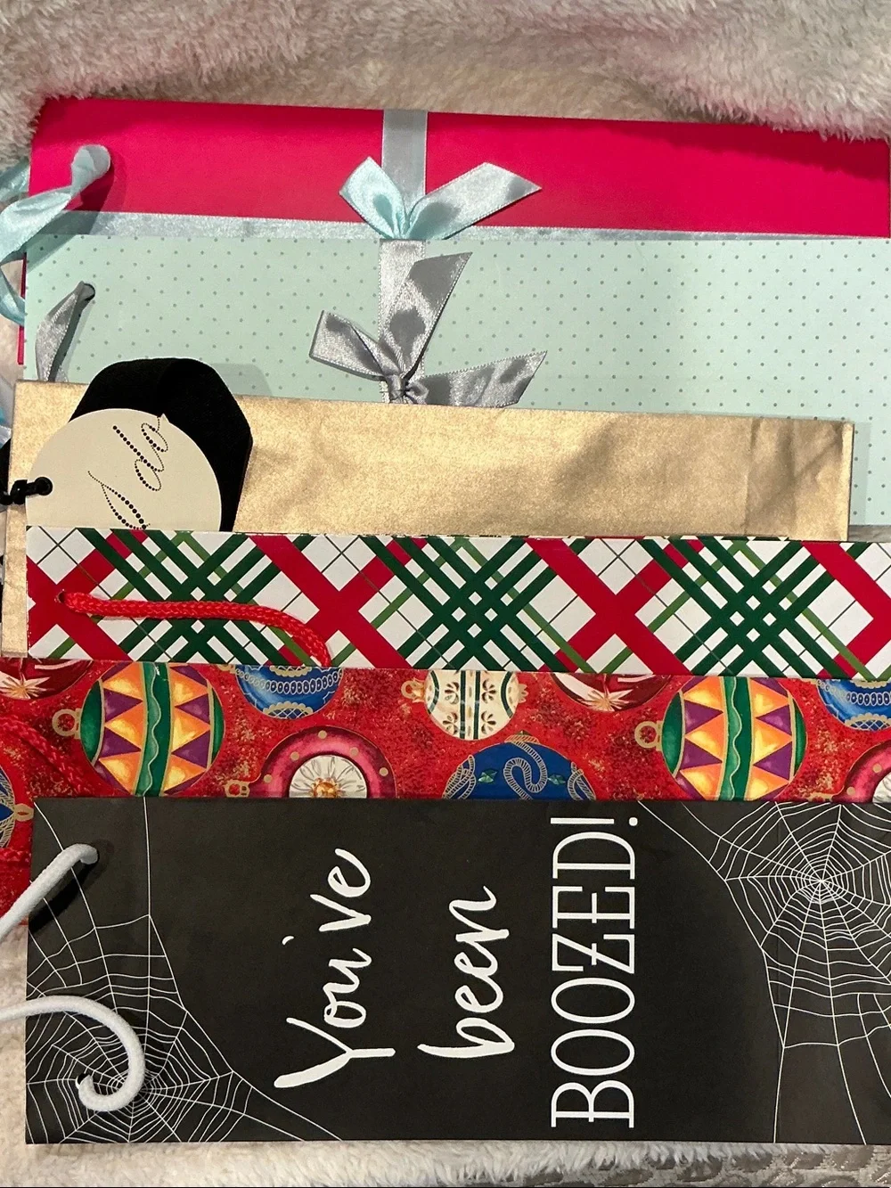Wine Gift Bag Set - 6 Holiday & Gift Collection